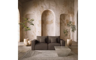 BOX ΠΟΛΥΘΡΟΝΑ ΜΕ ΜΠΡΑΤΣΟ ΑΝΑΣΤΡΕΨΙΜΗ ΚΑΦΕ VOGUE 5 107x107x85cm