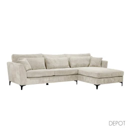 FOREVER ΚΑΝΑΠΕΣ ΓΩΝΙΑ ΔΕΞΙΑ BEIGE LINCOLN 03 316x185x92cm