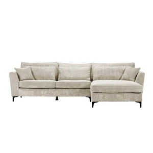 FOREVER ΚΑΝΑΠΕΣ ΓΩΝΙΑ ΔΕΞΙΑ BEIGE LINCOLN 03 316x185x92cm