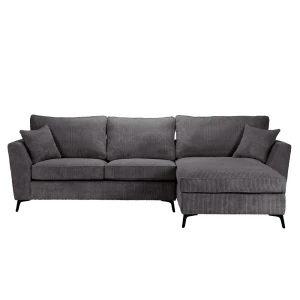 BOEL ΚΑΝΑΠΕΣ ΓΩΝΙΑ ΔΕΞΙΑ ΓΚΡΙ LINCOLN D 90 280x170x92cm