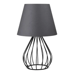 Φωτιστικό επιτραπέζιο Akerlind ύφασμα Pvc/μέταλλο χρώμα ανθρακί/μαύρο 22x17x36εκ.