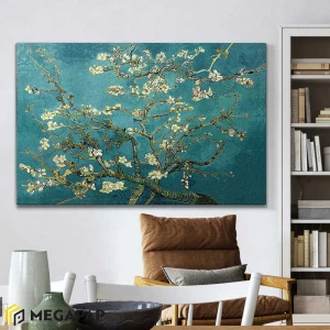 Πίνακας σε καμβά "Blooming Flowers" ψηφιακής εκτύπωσης 140x100x3εκ.