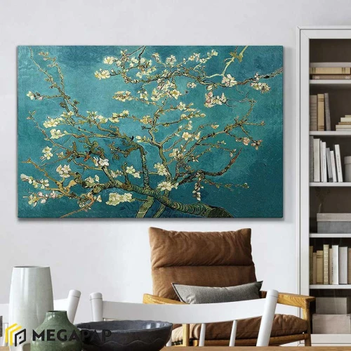 Πίνακας σε καμβά "Blooming Flowers" ψηφιακής εκτύπωσης 140x100x3εκ.