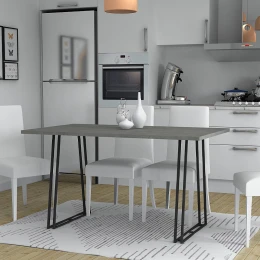 Τραπέζι Gable χρώμα γκρι σκυροδέματος 140x80x76εκ.