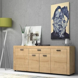 Μπουφές Joseph χρώμα φυσικό οξιάς 177x40x76εκ.