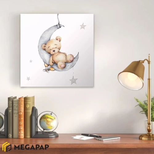 Πίνακας σε καμβά "Baby Bear" ψηφιακής εκτύπωσης 40x40x3εκ.