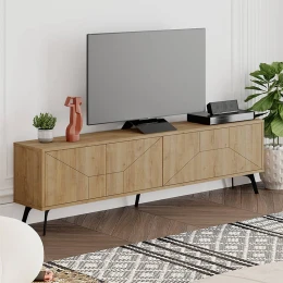Έπιπλο τηλεόρασης Dune χρώμα sapphire oak 180x29,6x50εκ.