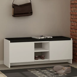 Παπουτσοθήκη Zulla χρώμα λευκό 110x37x43εκ.