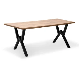 Τραπέζι Walter Mdf - μεταλλικό χρώμα ακακίας 140x80x75εκ.