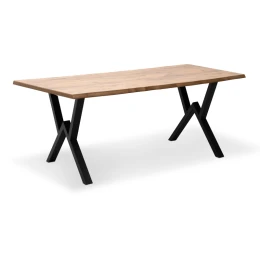 Τραπέζι Walter Mdf - μεταλλικό χρώμα ακακίας 160x80x75εκ.