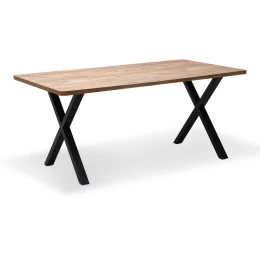 Τραπέζι Jeremy Mdf - μεταλλικό χρώμα ακακίας 140x80x75εκ.