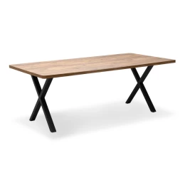 Τραπέζι Jeremy Mdf - μεταλλικό χρώμα ακακίας 200x100x75εκ.