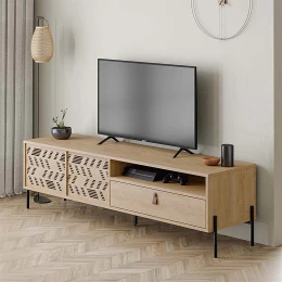 Έπιπλο τηλεόρασης Dionysos χρώμα sapphire oak 170x45x48,6εκ.