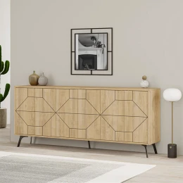 Μπουφές Dune χρώμα sapphire oak 184x35x77,4εκ.