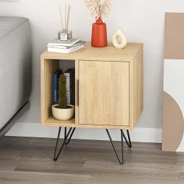 Κομοδίνο Glynn χρώμα sapphire oak 50,2x44,6x60εκ.
