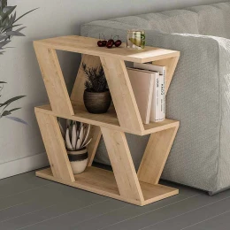 Τραπεζάκι βοηθητικό Lazena χρώμα sapphire oak 60x22x57εκ.