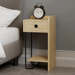Κομοδίνο Sirius δεξί χρώμα sapphire oak 32x30x61εκ.
