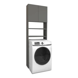 Έπιπλο πλυντηρίου Ramsey χρώμα ανθρακί 65x27x190,6εκ.