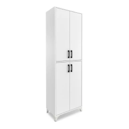 Ντουλάπα κουζίνας/μπάνιου Charlie χρώμα λευκό 62,6x35,8x186εκ.