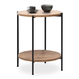 Τραπεζάκι βοηθητικό Argento χρώμα pine oak 43x43x60εκ.