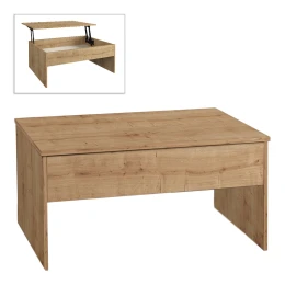 Τραπεζάκι σαλονιού Devon με σερβιτόρο χρώμα sapphire oak 110x60x44,8εκ.