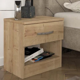 Κομοδίνο Lube χρώμα sapphire oak 40x28,2x40εκ.