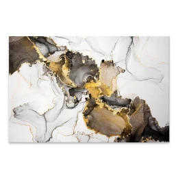 Πίνακας σε καμβά "Abstract Golden Dream" ψηφιακής εκτύπωσης 100x70x3εκ.