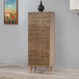 Παπουτσοθήκη - Ντουλάπι Soho χρώμα sonoma 50x38x135εκ.