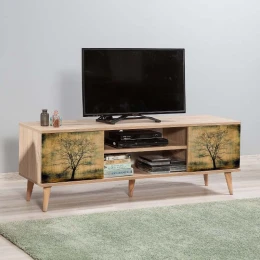 Έπιπλο τηλεόρασης Soho χρώμα sonoma 140x40x50 εκ.