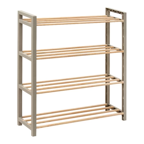 Παπουτσοθήκη ξύλινη - πλαστική χρώμα φυσικό - μπεζ 66x20x68εκ. Παπουτσοθήκη ξύλινη - πλαστική χρώμα φυσικό - μπεζ 66x20x68εκ.