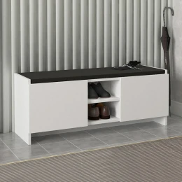 Παπουτσοθήκη Verly χρώμα λευκό 110x33,2x43εκ.