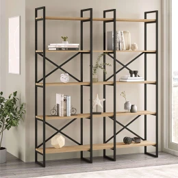 Βιβλιοθήκη Dusan χρώμα sepet oak 143,5x30x175εκ.