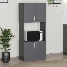 Ντουλάπα κουζίνας Armado χρώμα ανθρακί 60x32x140εκ.