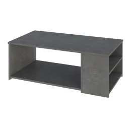 Τραπεζάκι σαλονιού Berg χρώμα γκρι ρετρό 110x60x40εκ.