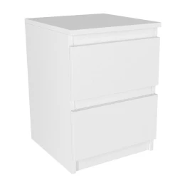 Κομοδίνο Breve χρώμα λευκό 39,8x41,8x55εκ.