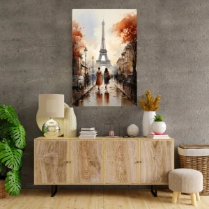 Πίνακας σε καμβά "Autumn in Paris" ψηφιακής εκτύπωσης 70x100x3εκ.