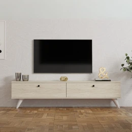 Έπιπλο τηλεόρασης Paris χρώμα travertine 160x25x35εκ.