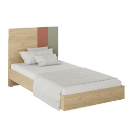 Κρεβάτι Terra χρώμα florida oak 100x200εκ.