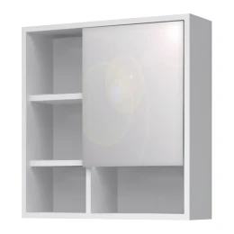 Καθρέπτης μπάνιου Demo Μegapap χρώμα λευκό 60x17,5x60εκ.