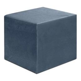 Σκαμπώ April βελούδινο χρώμα ανθρακί 40x40x40εκ.
