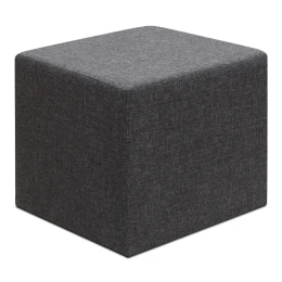Σκαμπώ Linda υφασμάτινο χρώμα ανθρακί 40x40x40εκ.