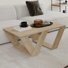 Τραπεζάκι σαλονιού Pipra χρώμα sapphire oak 110x60x40εκ.