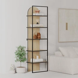 Βιβλιοθήκη Archy χρώμα sapphire oak 53x31,7x180εκ.