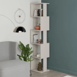 Βιβλιοθήκη Piri χρώμα sandstone 35x30x161εκ.