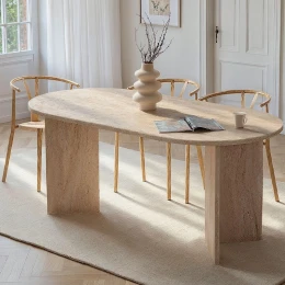 Τραπέζι Sablin χρώμα travertine 180x89,5x75εκ.