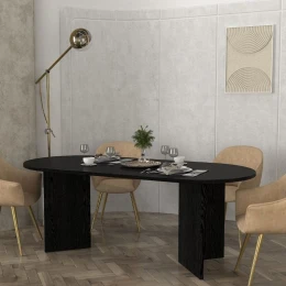 Τραπέζι Cortado χρώμα sencron black 200x90x74εκ.