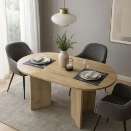 Τραπέζι Cortado χρώμα sapphire oak 138x80x75εκ.