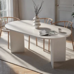 Τραπέζι Sablin χρώμα λευκό 180x89,5x75εκ.