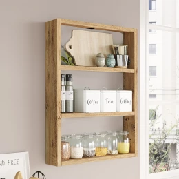 Ραφιέρα τοίχου Prena χρώμα atlantic pine 43,2x9x60εκ.