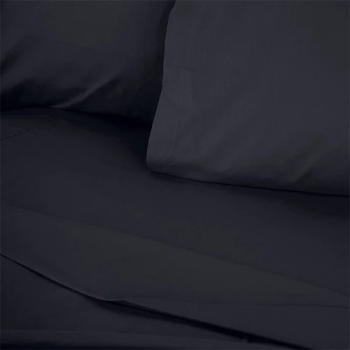Σεντόνι Tonne Cotton Box Μονό (180x240) χρώμα μαύρο